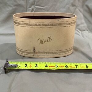 Vintage Mail Container Oval Shape